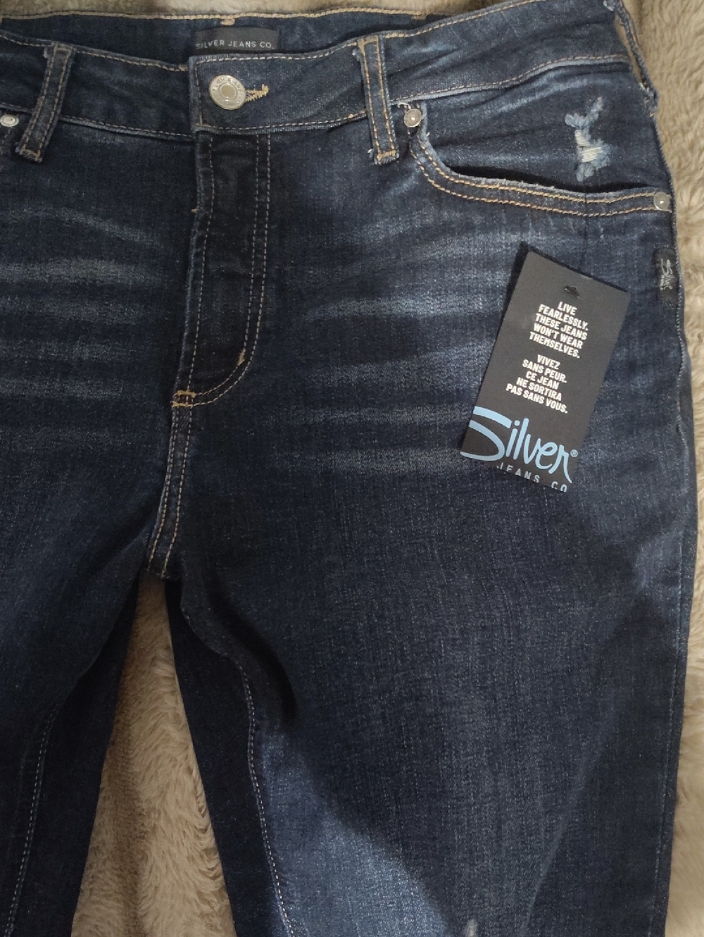 Silver Skinny Jeans - Picture 3 of 7